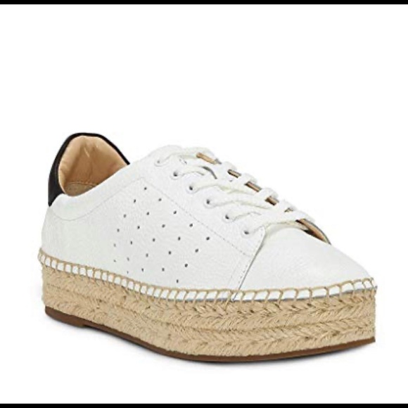 Vince Camuto Shoes - Vince Camino White and black espadrille sneakers